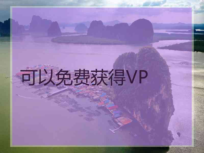 可以免费获得VP