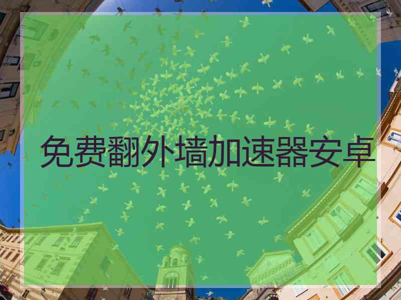 免费翻外墙加速器安卓