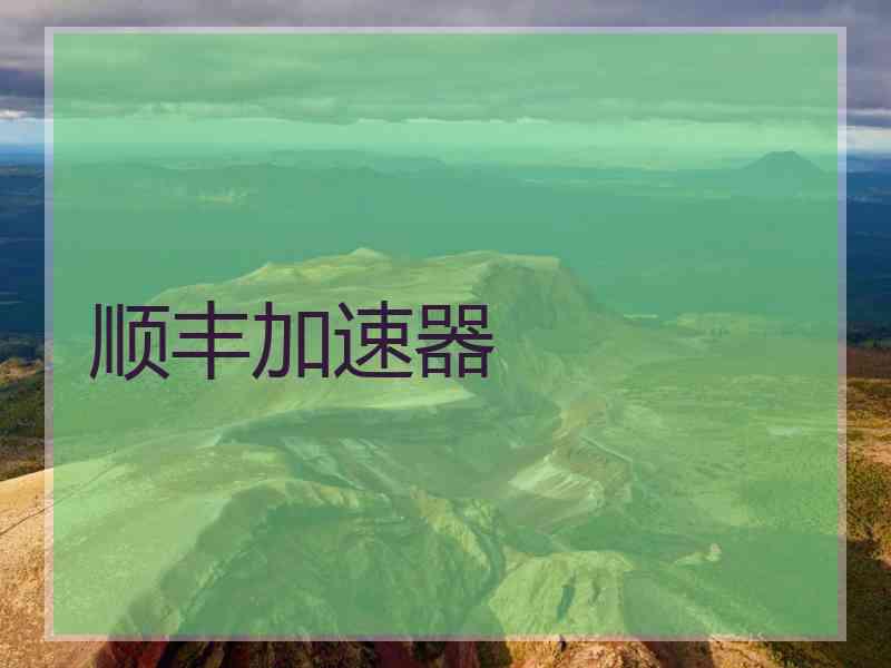 顺丰加速器