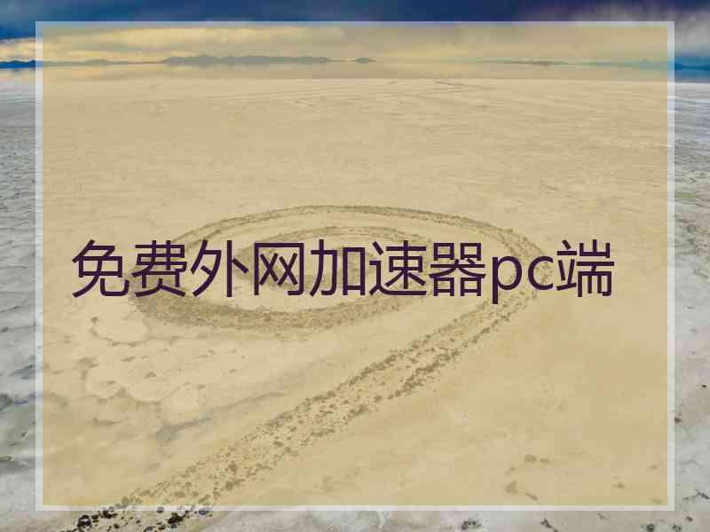 免费外网加速器pc端