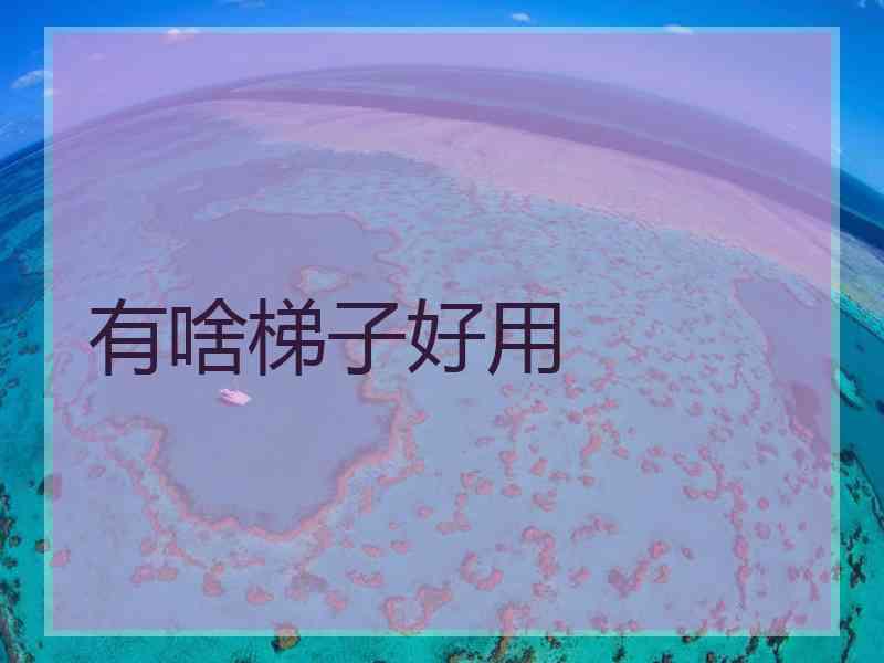 有啥梯子好用