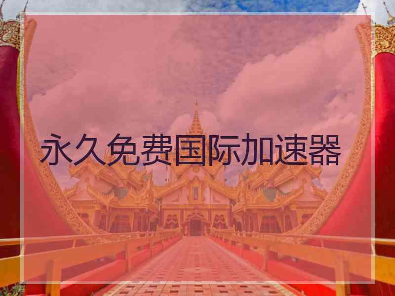 永久免费国际加速器