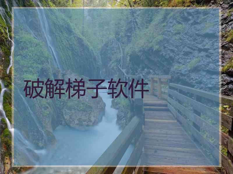 破解梯子软件