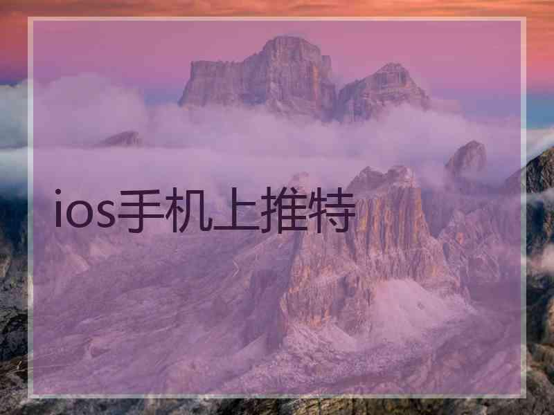 ios手机上推特