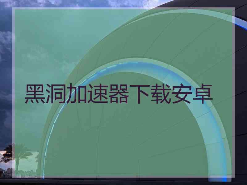 黑洞加速器下载安卓