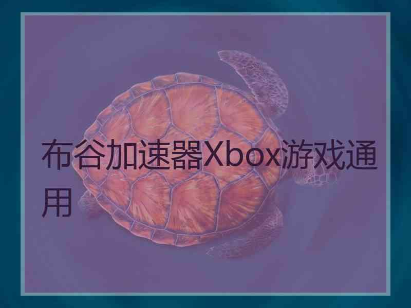 布谷加速器Xbox游戏通用