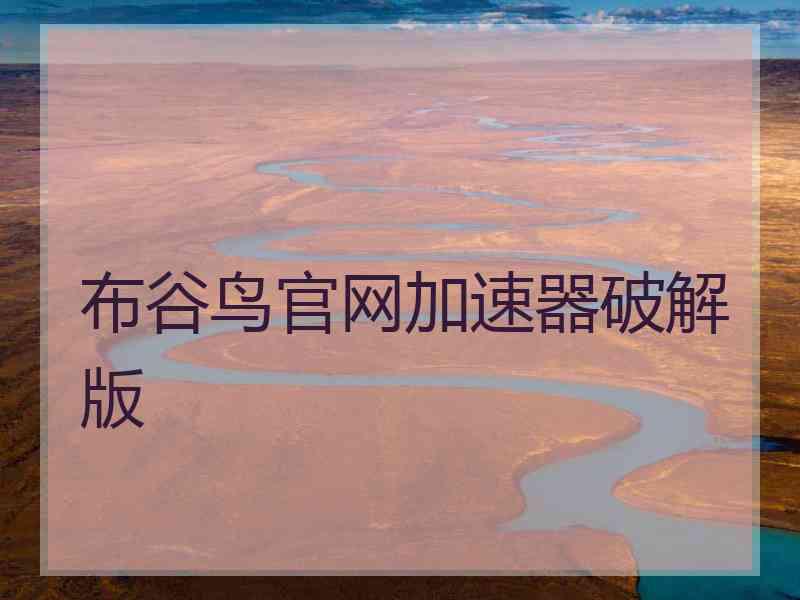 布谷鸟官网加速器破解版