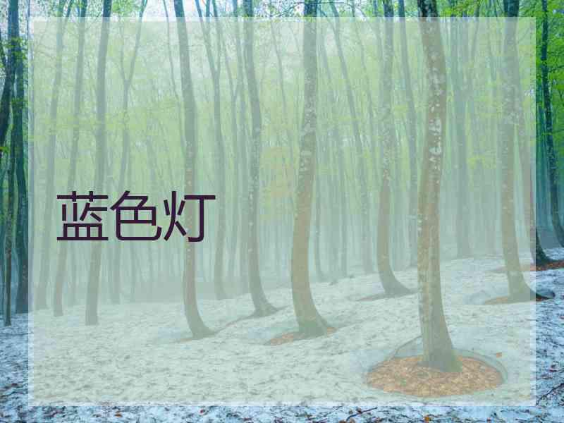 蓝色灯