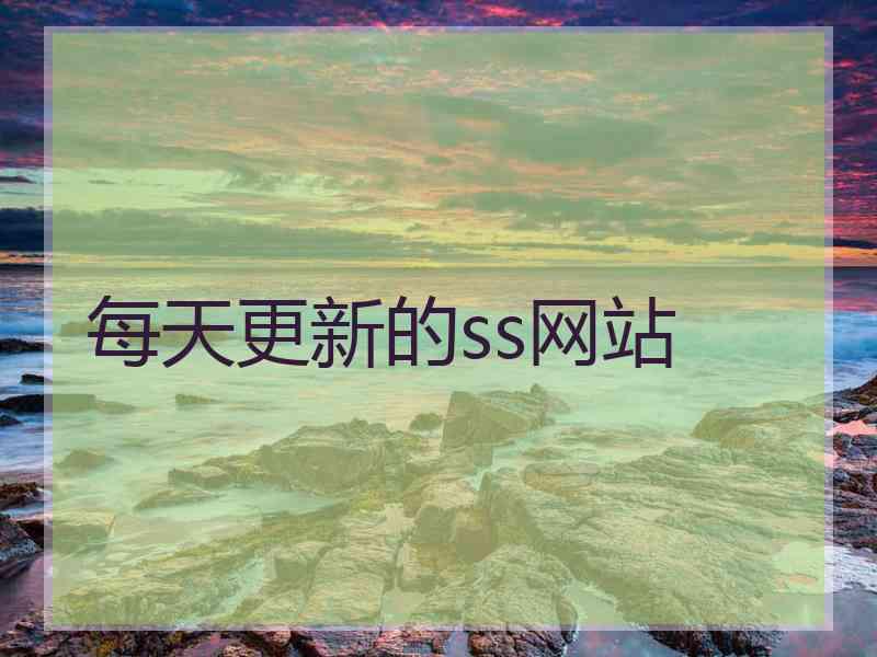 每天更新的ss网站