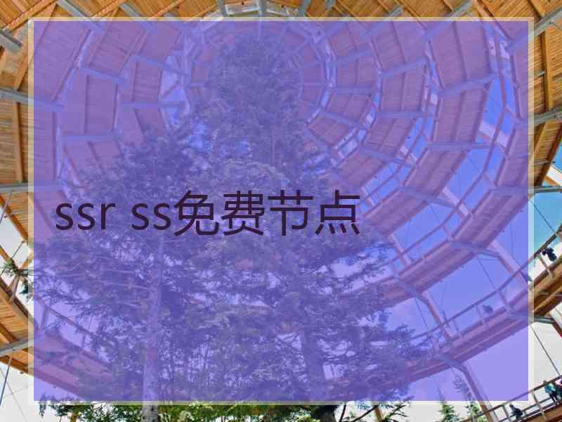 ssr ss免费节点