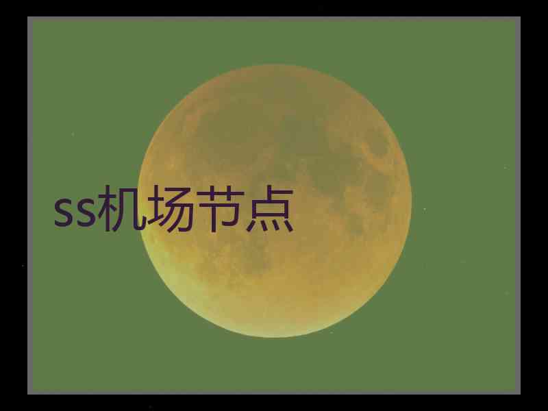 ss机场节点