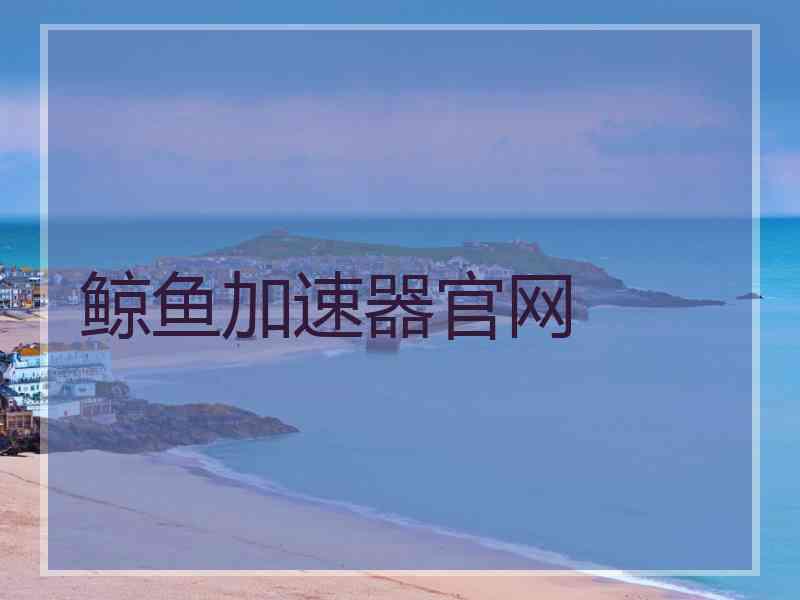 鲸鱼加速器官网