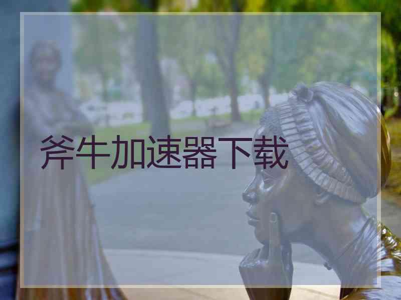 斧牛加速器下载