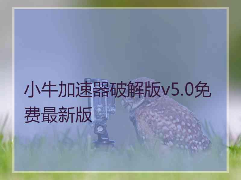 小牛加速器破解版v5.0免费最新版