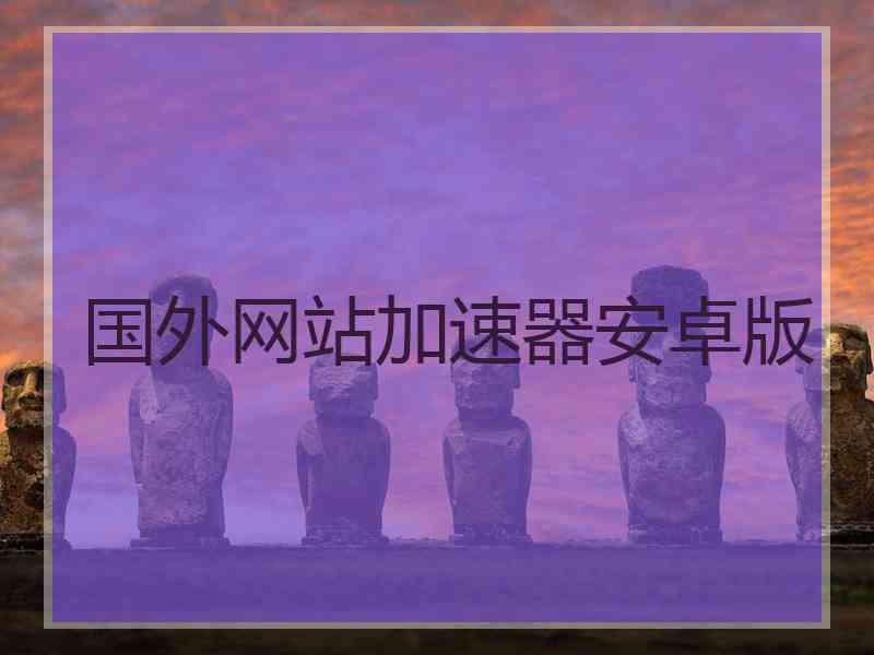 国外网站加速器安卓版