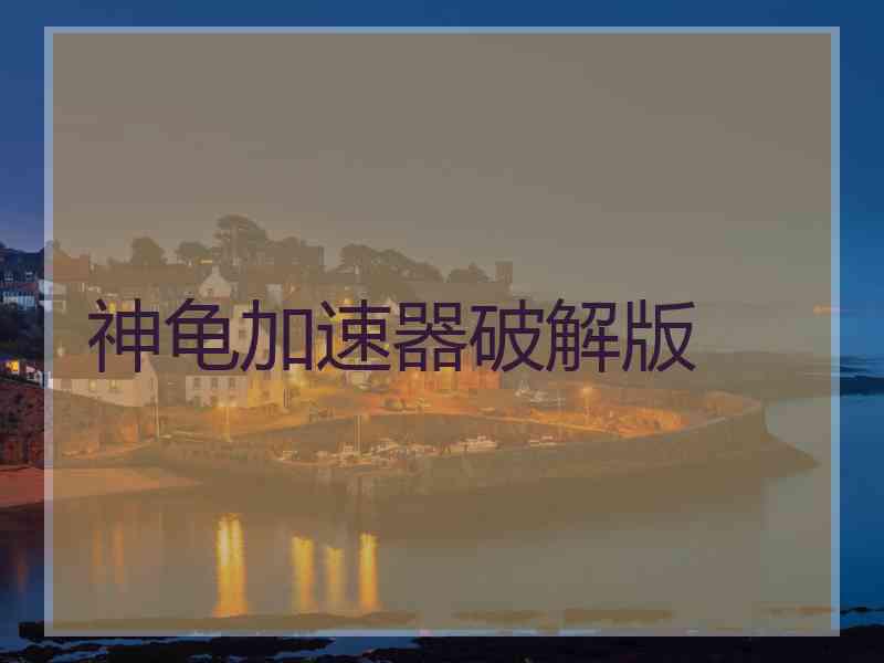 神龟加速器破解版