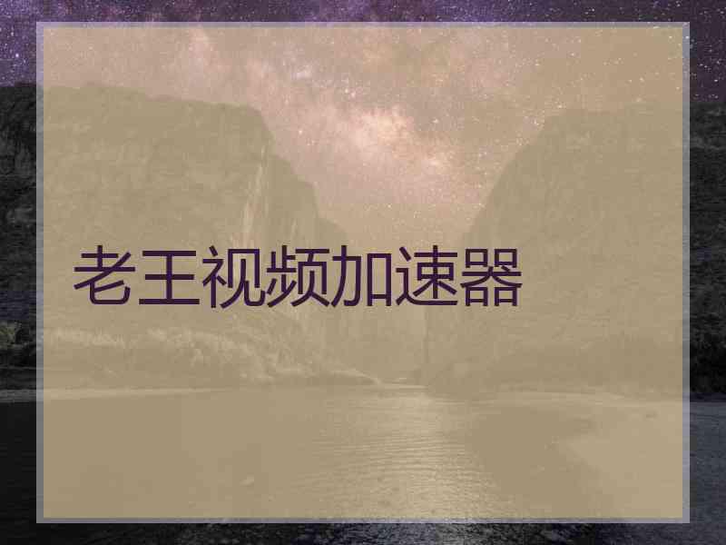 老王视频加速器