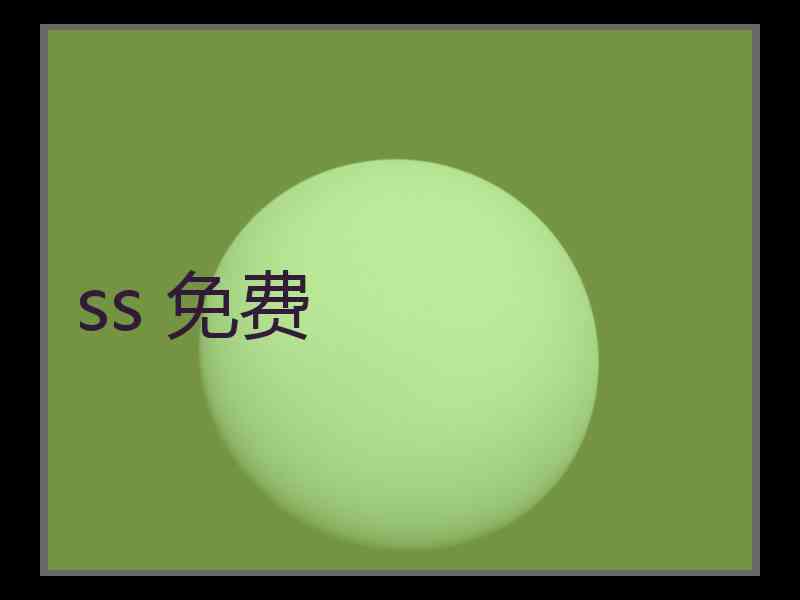 ss 免费
