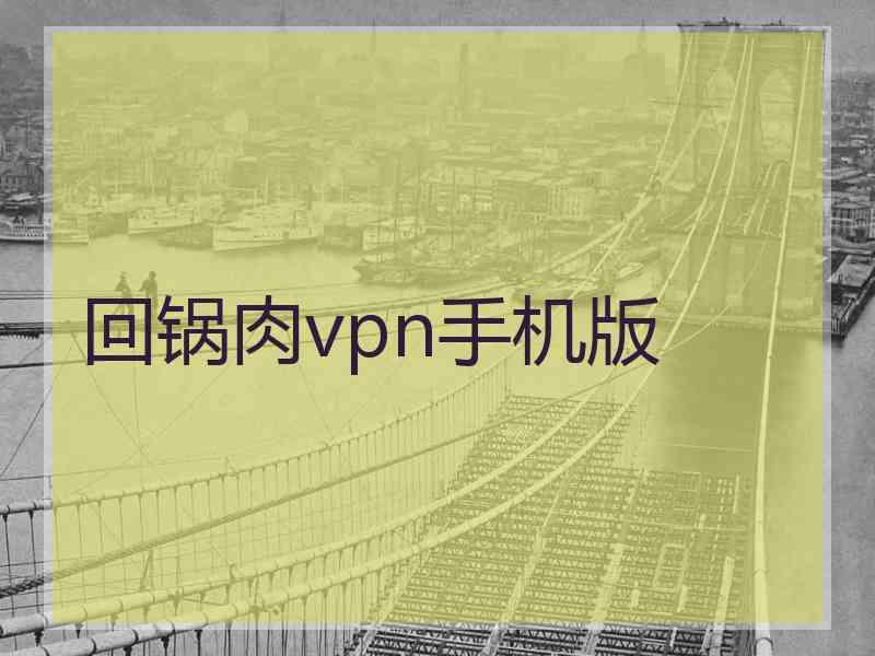 回锅肉vpn手机版