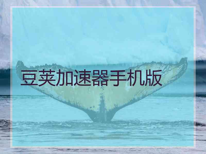 豆荚加速器手机版