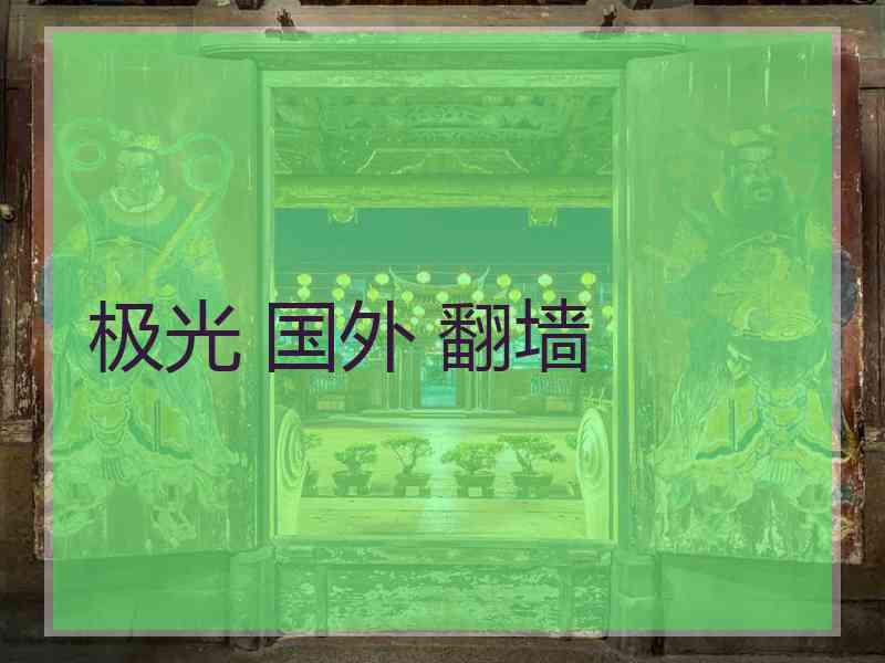 极光 国外 翻墙