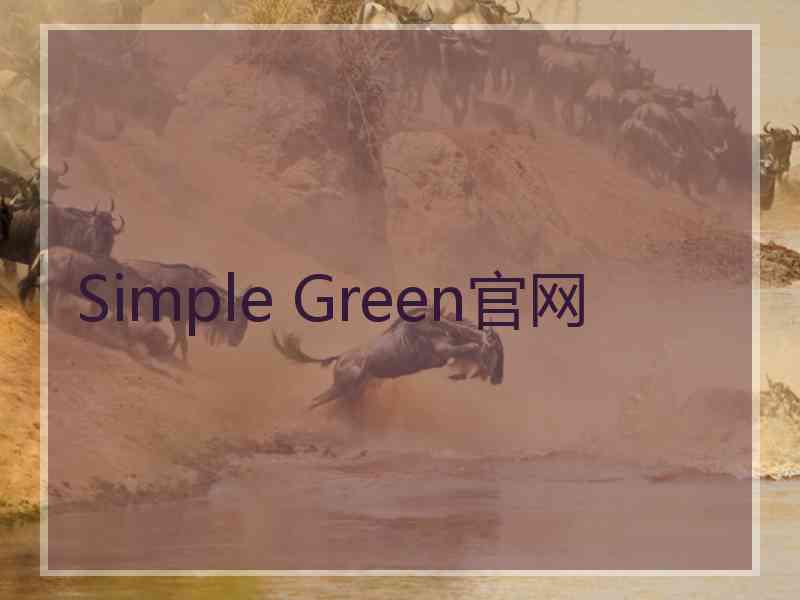 Simple Green官网