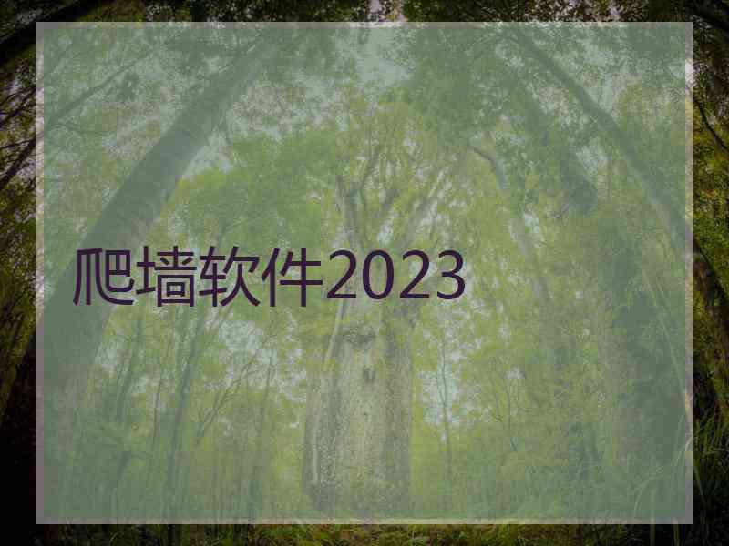 爬墙软件2023