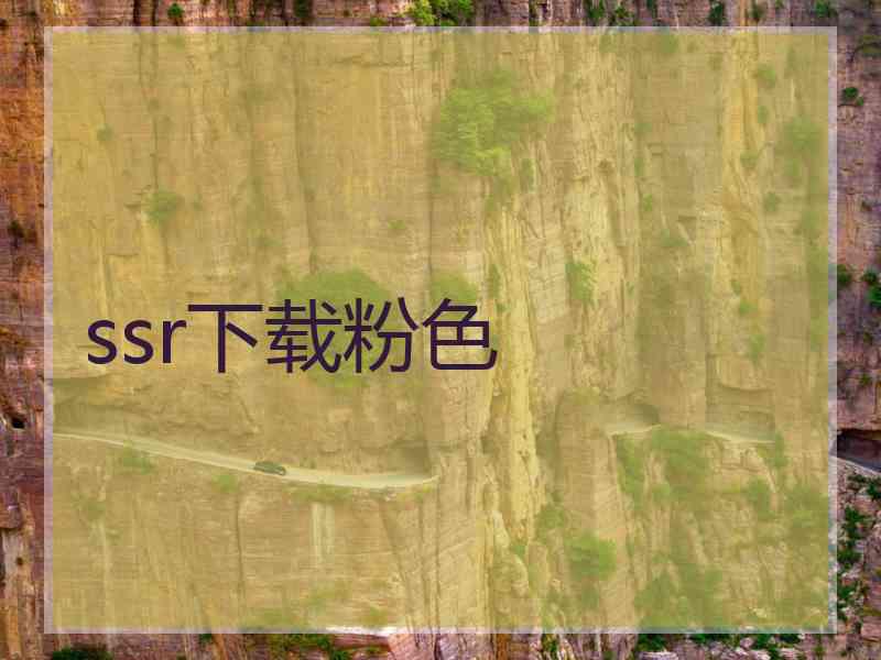 ssr下载粉色