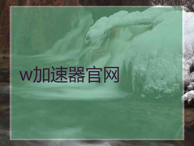w加速器官网