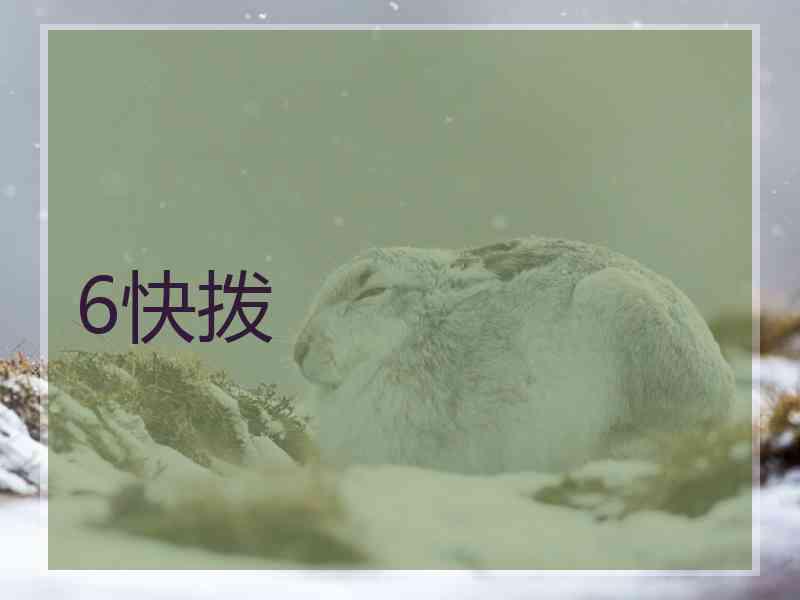 6快拨