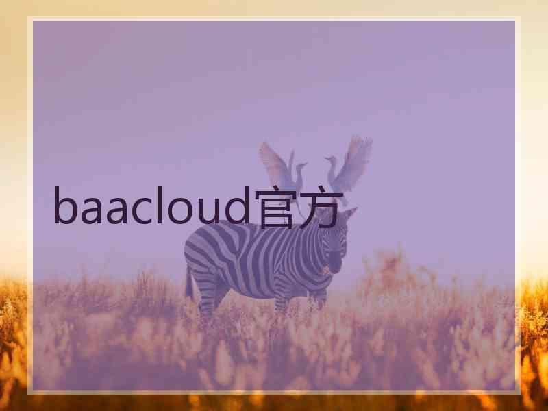 baacloud官方