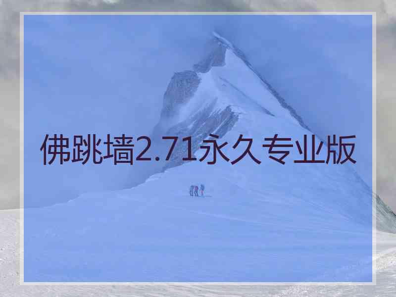 佛跳墙2.71永久专业版