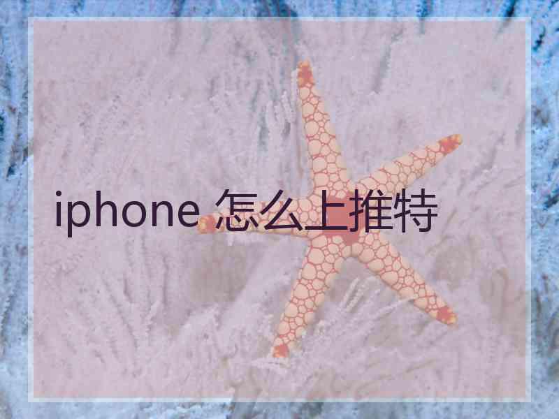 iphone 怎么上推特