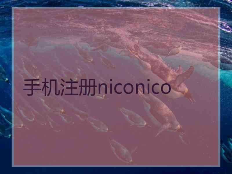 手机注册niconico