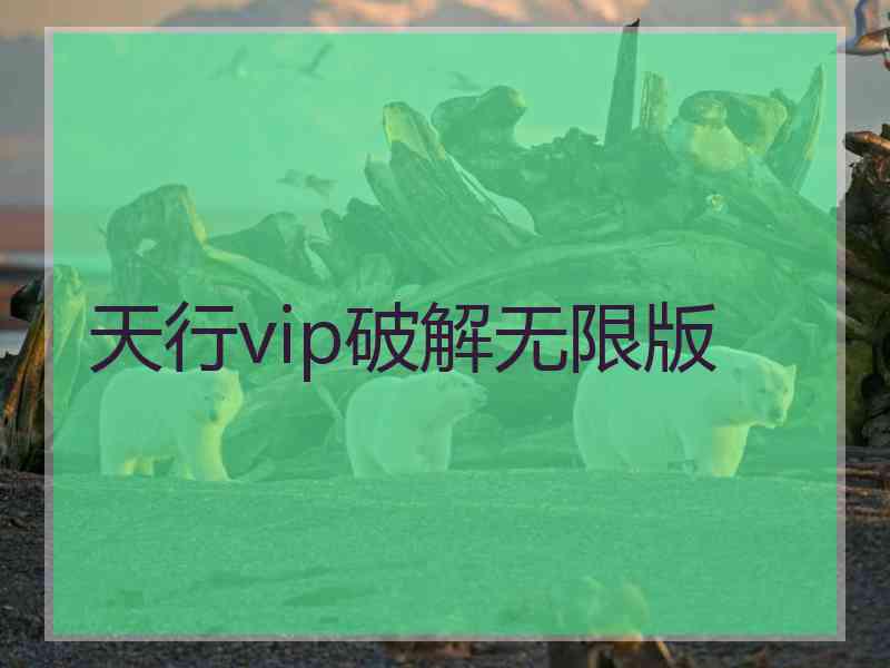 天行vip破解无限版