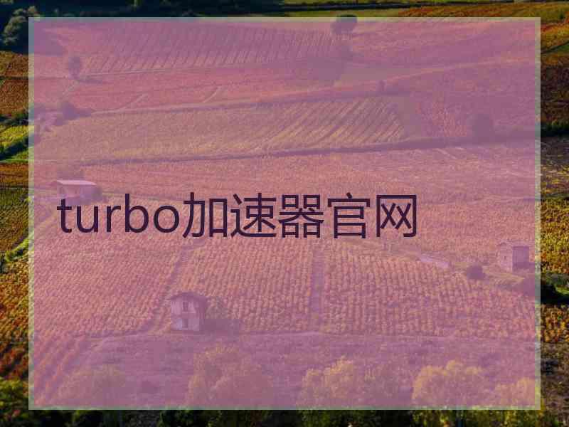 turbo加速器官网