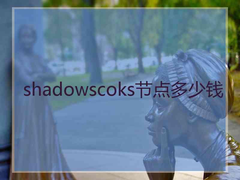 shadowscoks节点多少钱