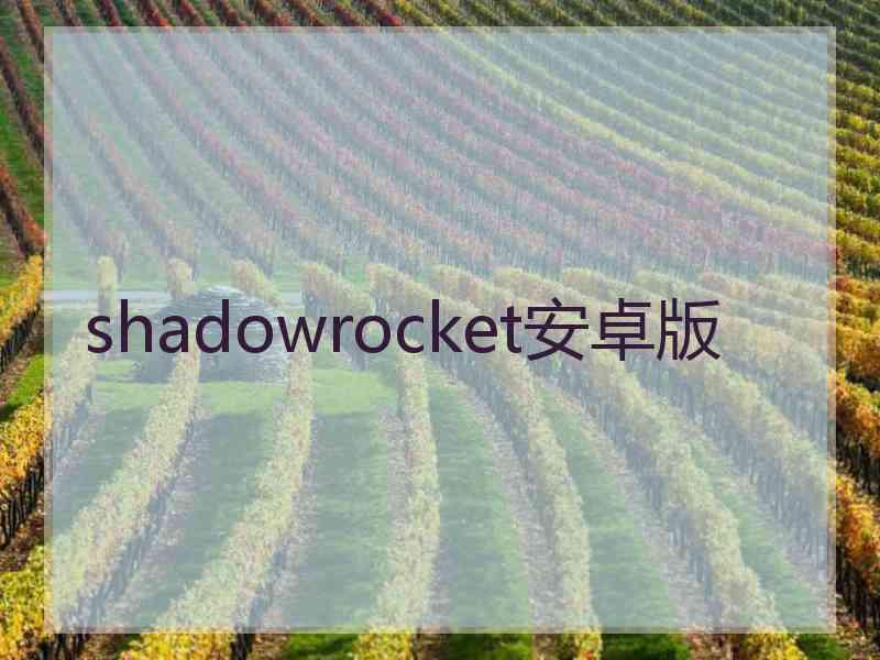 shadowrocket安卓版