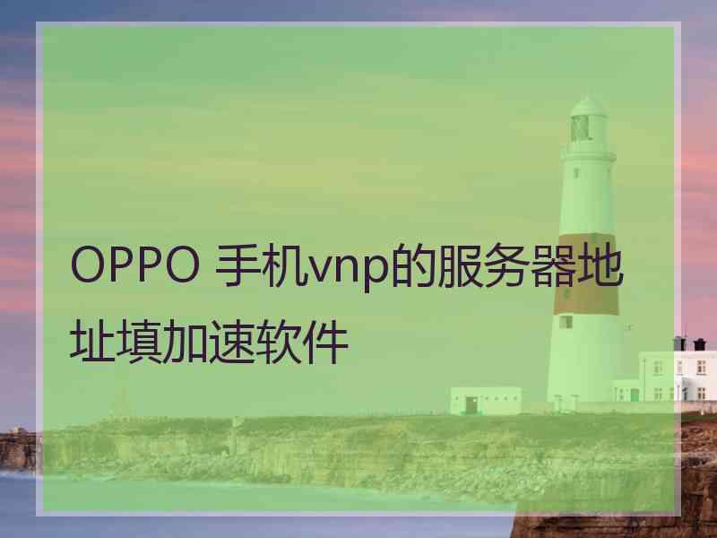 OPPO 手机vnp的服务器地址填加速软件