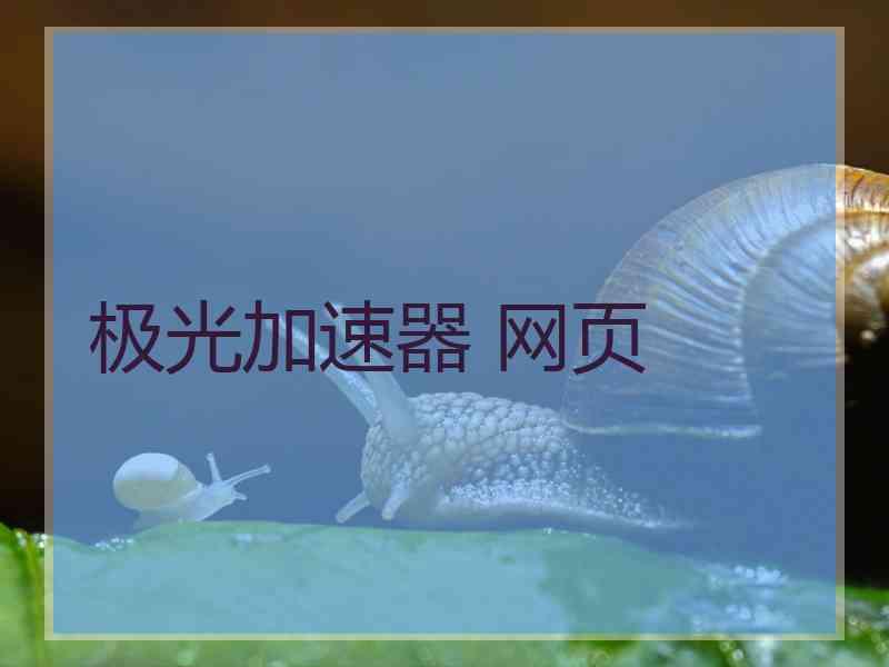 极光加速器 网页