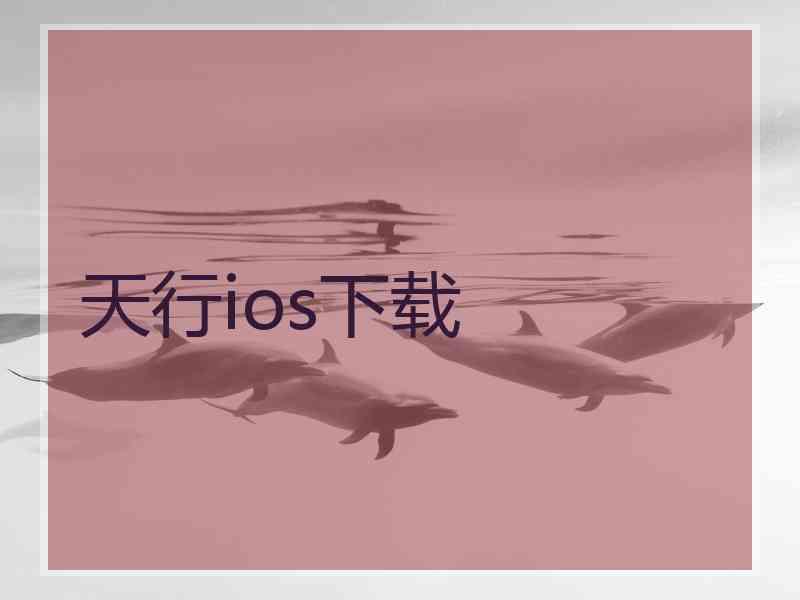 天行ios下载