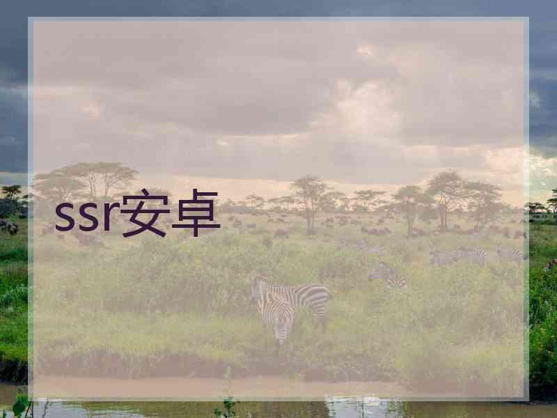 ssr安卓