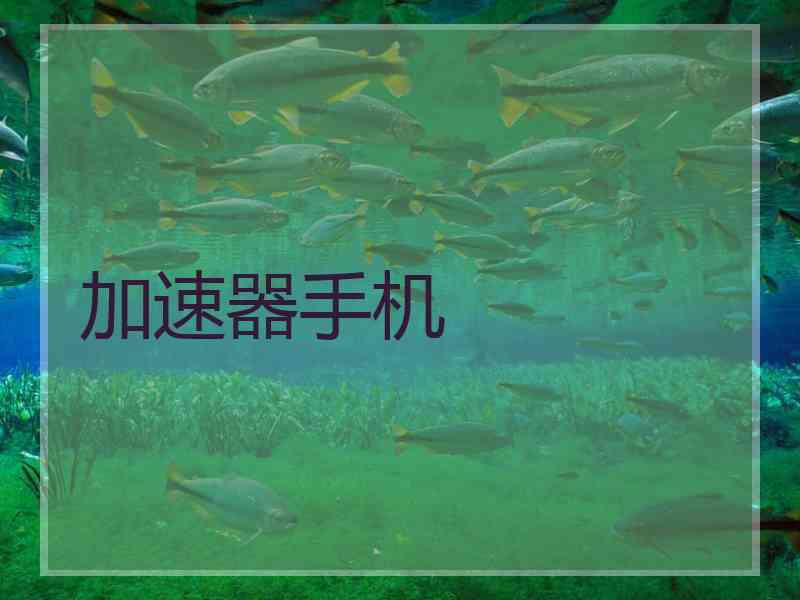 加速器手机
