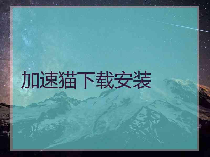 加速猫下载安装