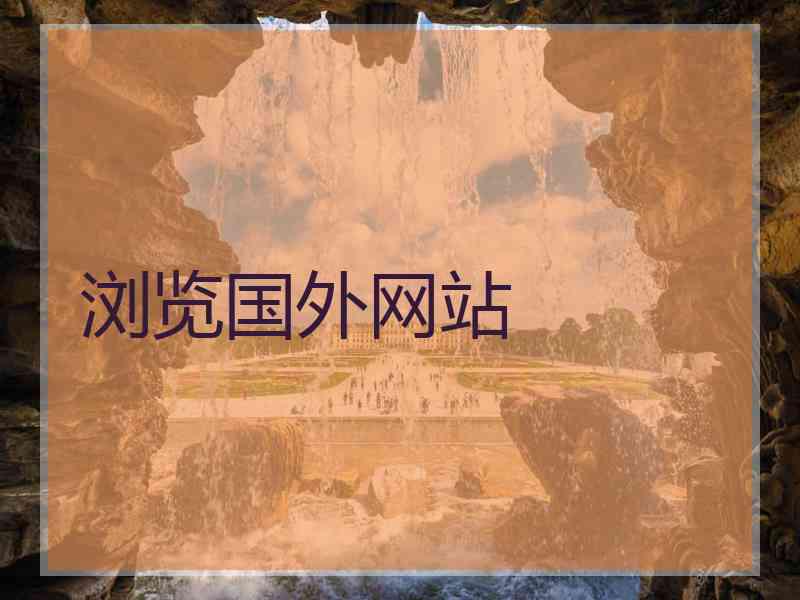 浏览国外网站
