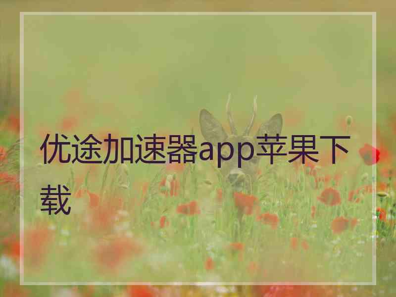 优途加速器app苹果下载