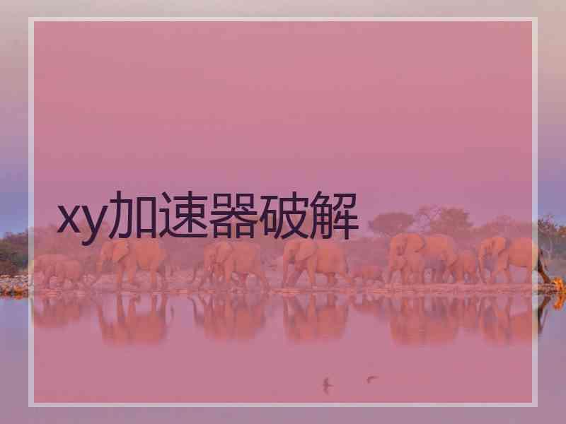xy加速器破解