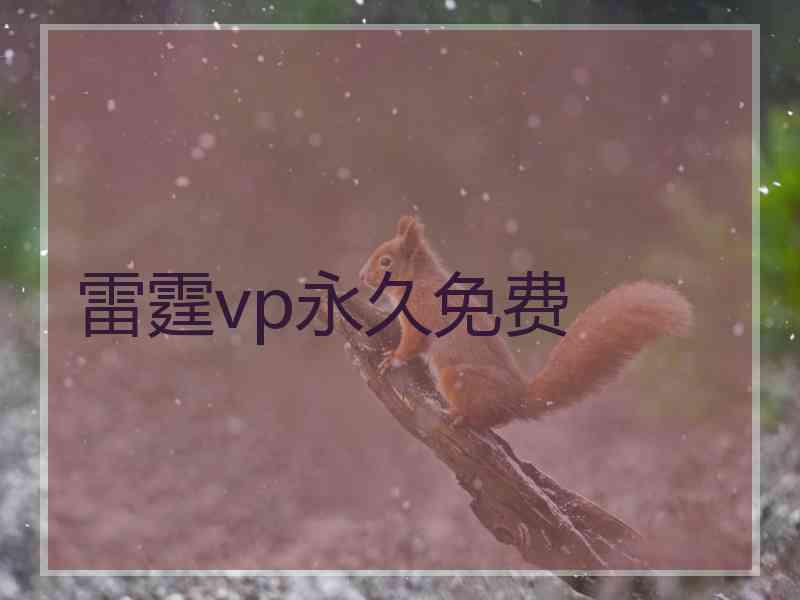 雷霆vp永久免费