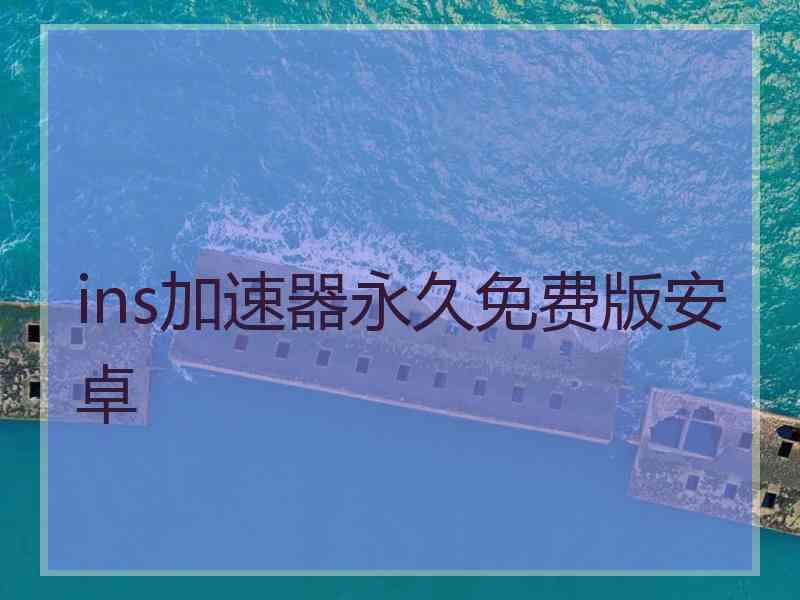 ins加速器永久免费版安卓