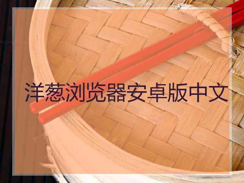 洋葱浏览器安卓版中文
